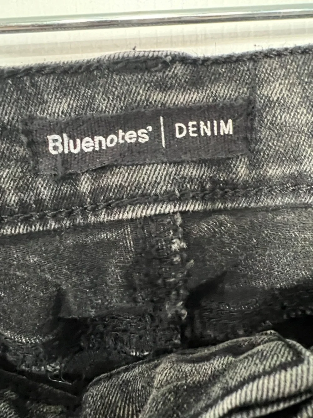 Bluenotes High-Rise Washed Black Mom Jeans - Picture 2 of 4